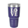 LOVE with Sand Dollar - Laser Engraved Stainless Steel Drinkware - 1100 -