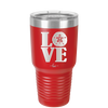 LOVE with Sand Dollar - Laser Engraved Stainless Steel Drinkware - 1100 -