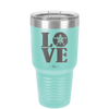 LOVE with Sand Dollar - Laser Engraved Stainless Steel Drinkware - 1100 -