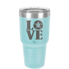 LOVE with Sand Dollar - Laser Engraved Stainless Steel Drinkware - 1100 -