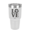 LOVE with Sand Dollar - Laser Engraved Stainless Steel Drinkware - 1100 -