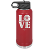 LOVE with Sand Dollar - Laser Engraved Stainless Steel Drinkware - 1100 -