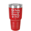 The Beach is My Happy Place - Laser Engraved Stainless Steel Drinkware - 1101 -