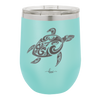 Sea Turtle Tribal - Laser Engraved Stainless Steel Drinkware - 1104 -