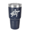 Sea Turtle Tribal - Laser Engraved Stainless Steel Drinkware - 1104 -