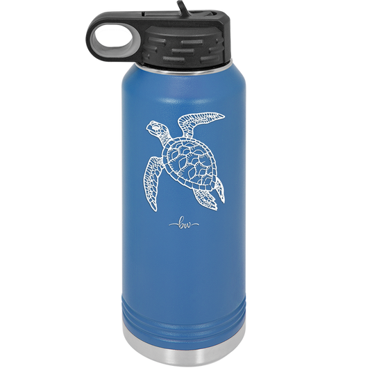 Sea Turtle - Laser Engraved Stainless Steel Drinkware - 1105 -