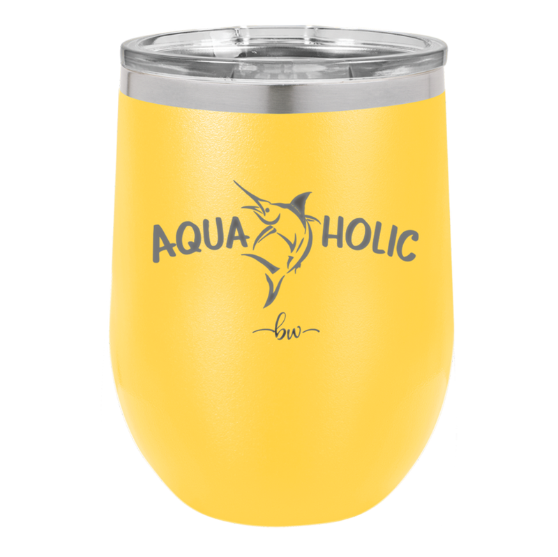 Aquaholic - Laser Engraved Stainless Steel Drinkware - 1108 -