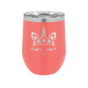 Unicorn Face - Laser Engraved Stainless Steel Drinkware - 1109 -