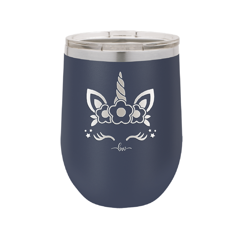 Unicorn Face - Laser Engraved Stainless Steel Drinkware - 1109 -