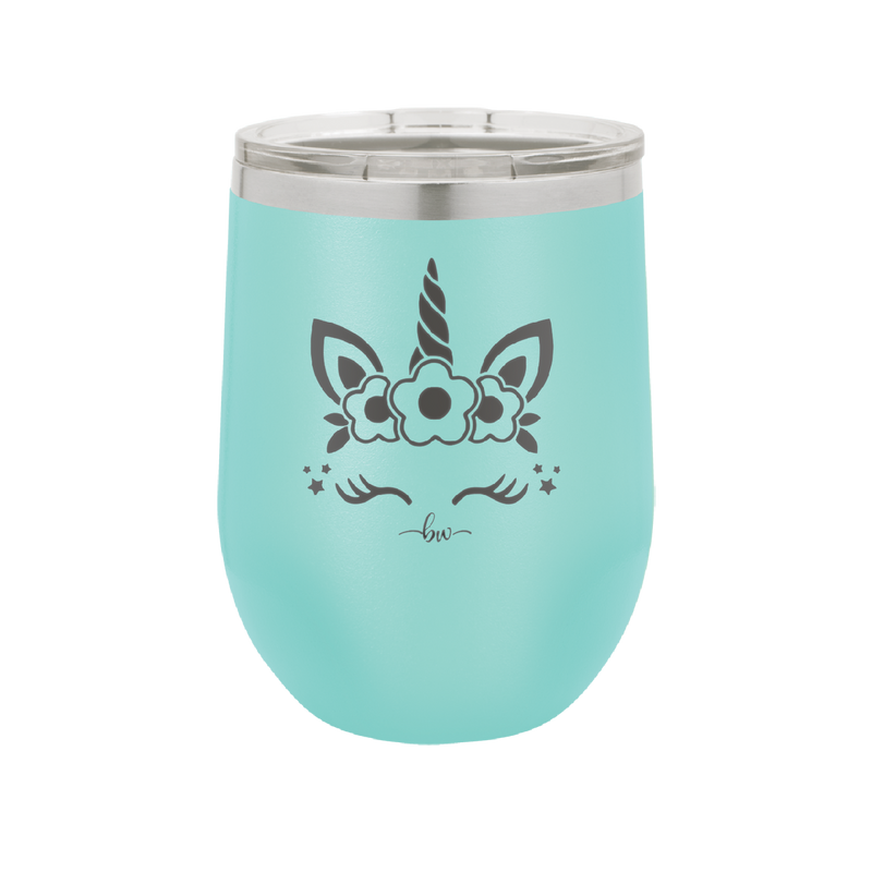 Unicorn Face - Laser Engraved Stainless Steel Drinkware - 1109 -