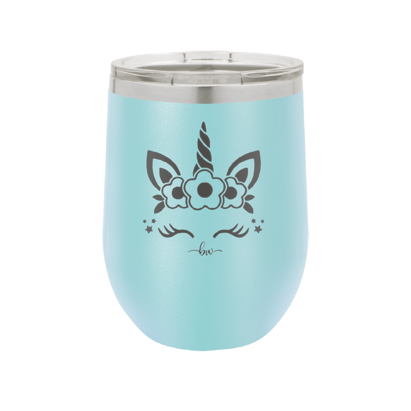 Unicorn Face - Laser Engraved Stainless Steel Drinkware - 1109 -