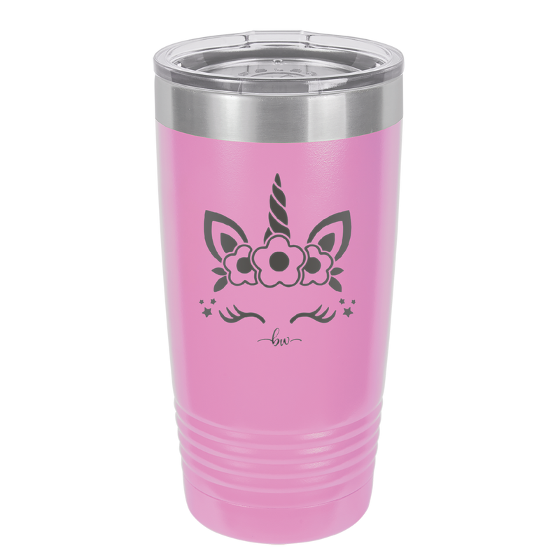 Unicorn Face - Laser Engraved Stainless Steel Drinkware - 1109 -