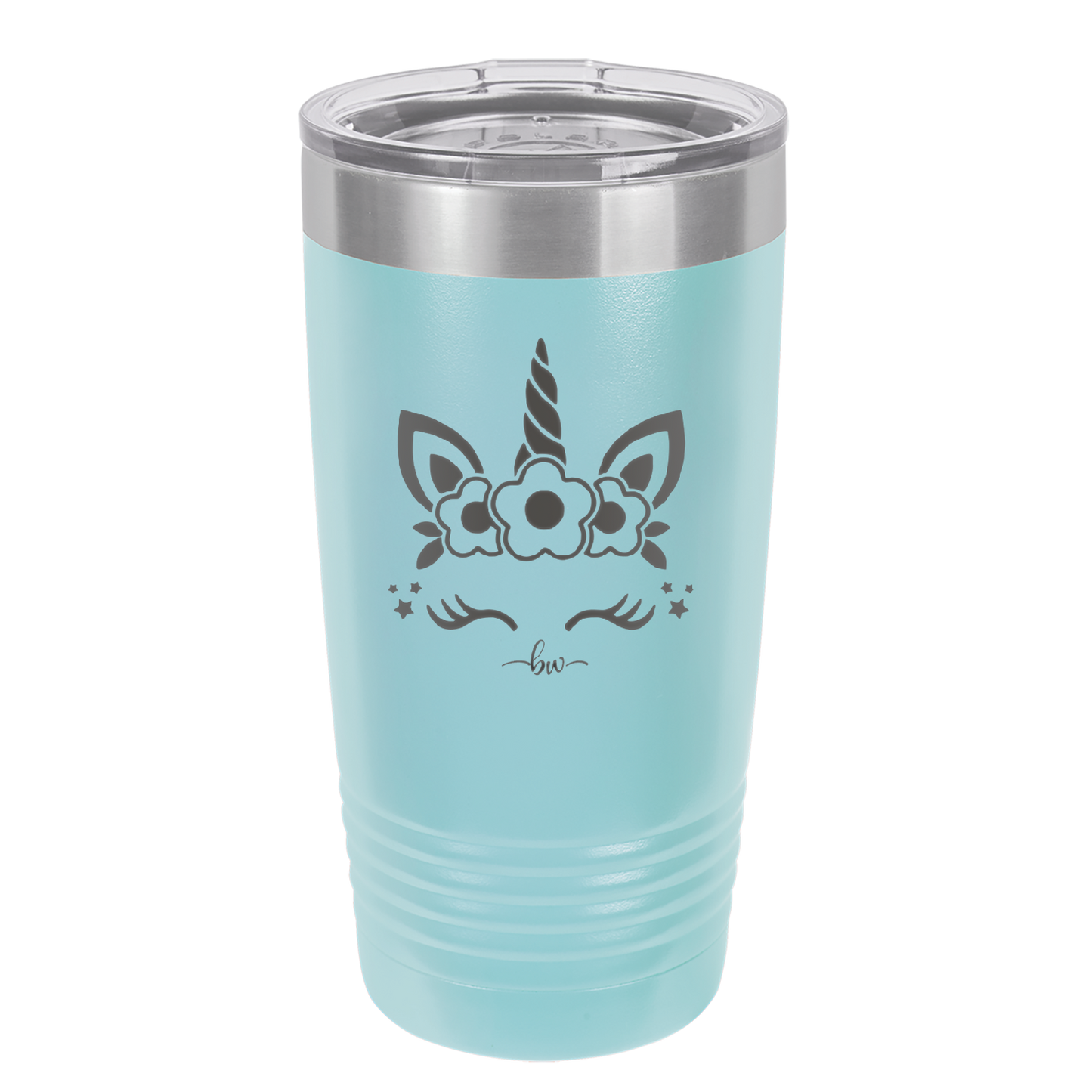 Unicorn Face - Laser Engraved Stainless Steel Drinkware - 1109 -