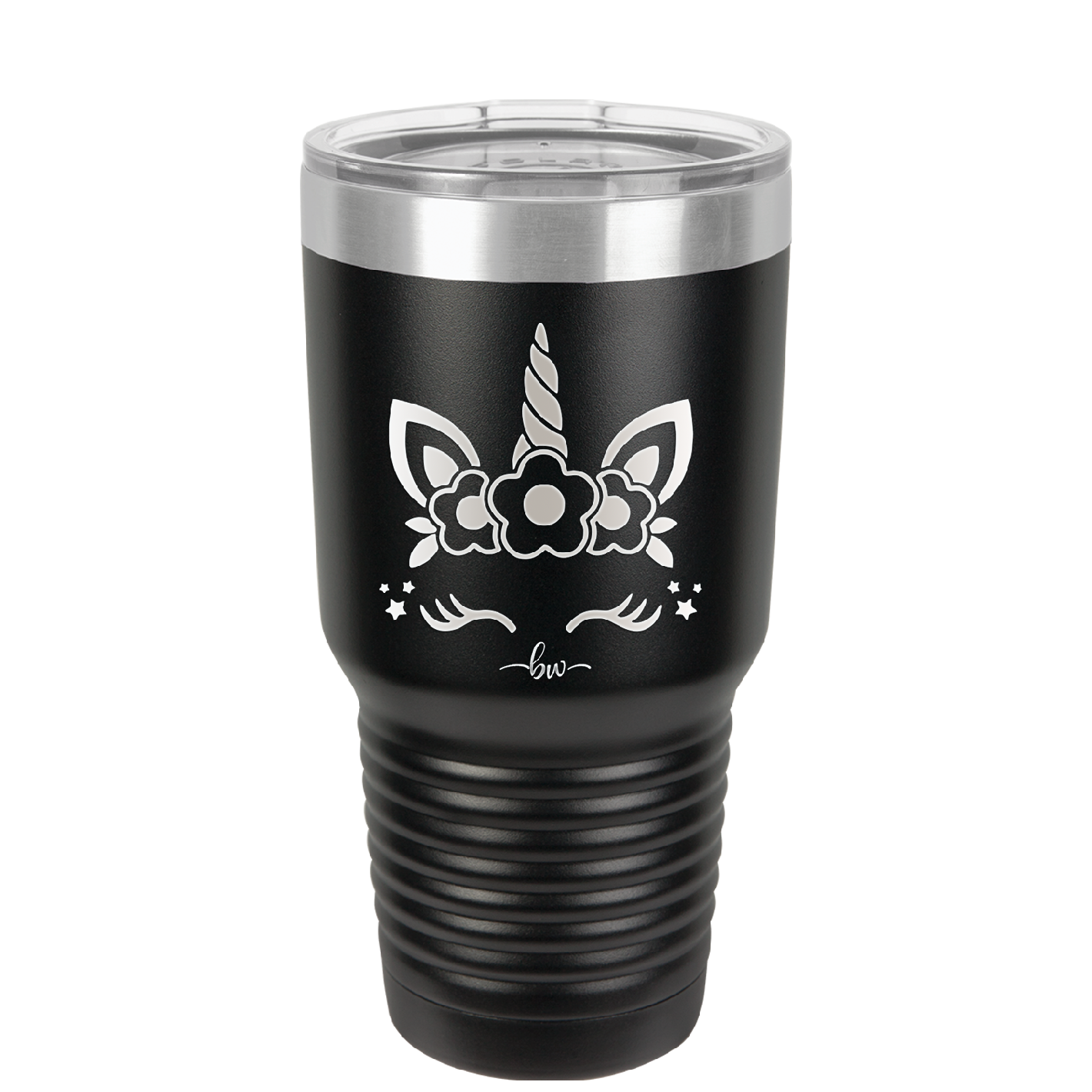 Unicorn Face - Laser Engraved Stainless Steel Drinkware - 1109 -