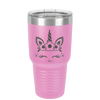 Unicorn Face - Laser Engraved Stainless Steel Drinkware - 1109 -