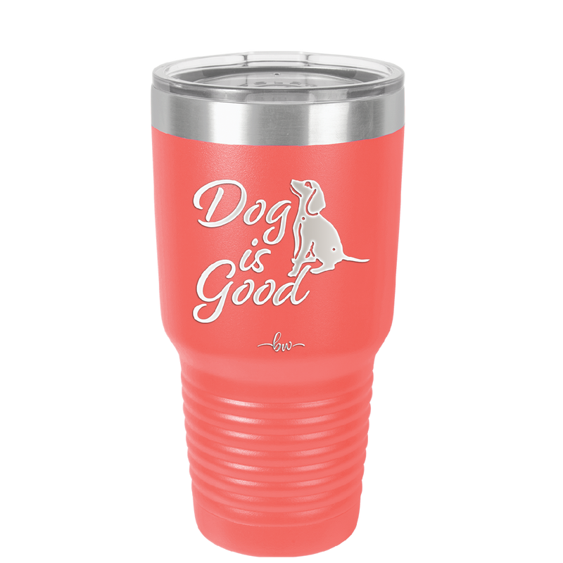Dog is Good - Laser Engraved Stainless Steel Drinkware - 1111 -