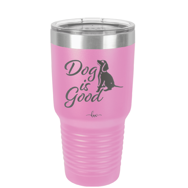 Dog is Good - Laser Engraved Stainless Steel Drinkware - 1111 -