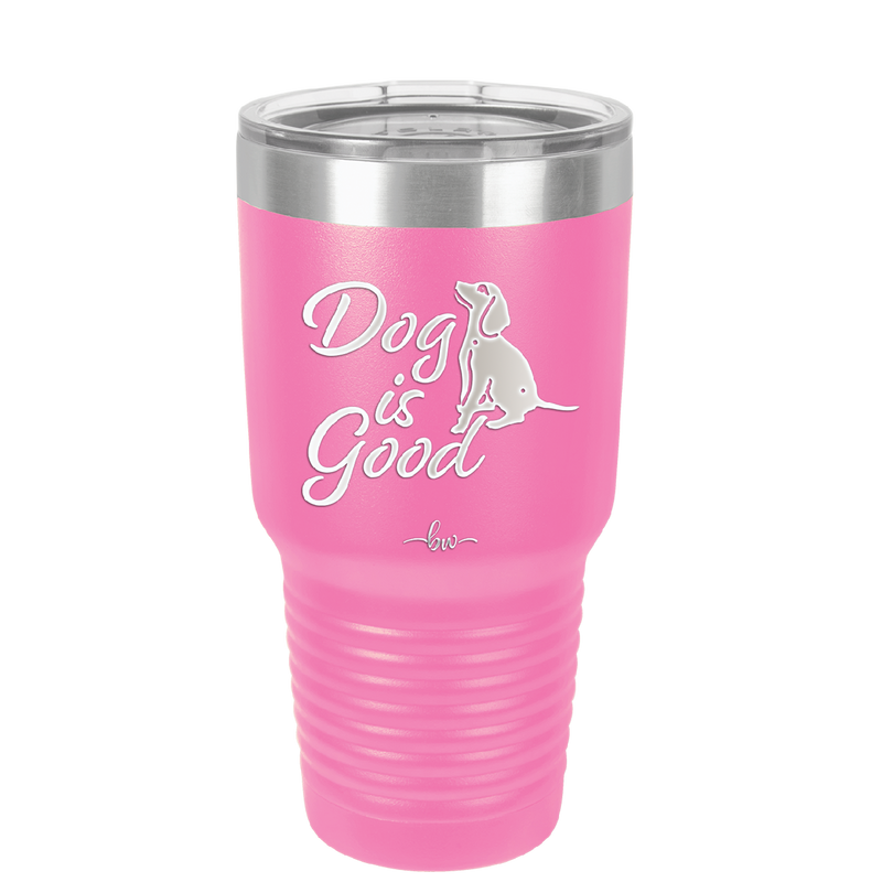 Dog is Good - Laser Engraved Stainless Steel Drinkware - 1111 -