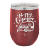 Happy Camper - Laser Engraved Stainless Steel Drinkware - 1125 -
