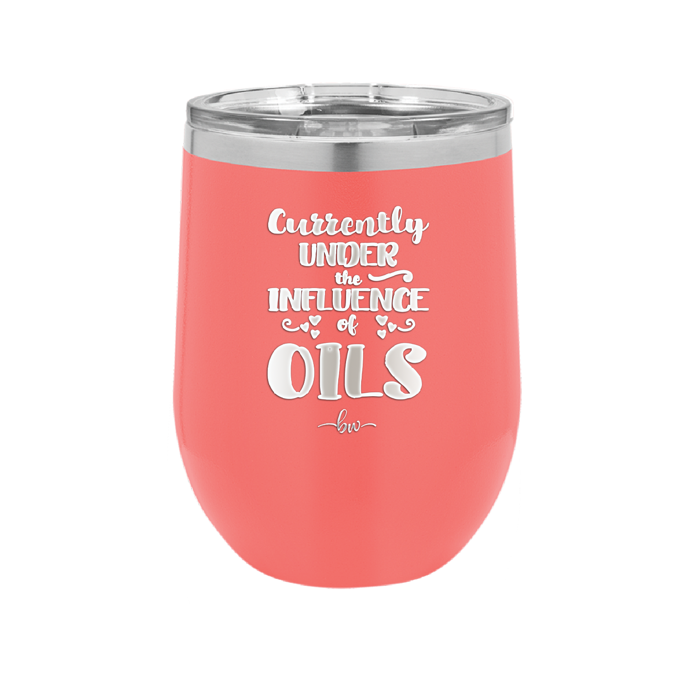 Currently Under the Influence of Oils - Laser Engraved Stainless Steel Drinkware - 1130 -