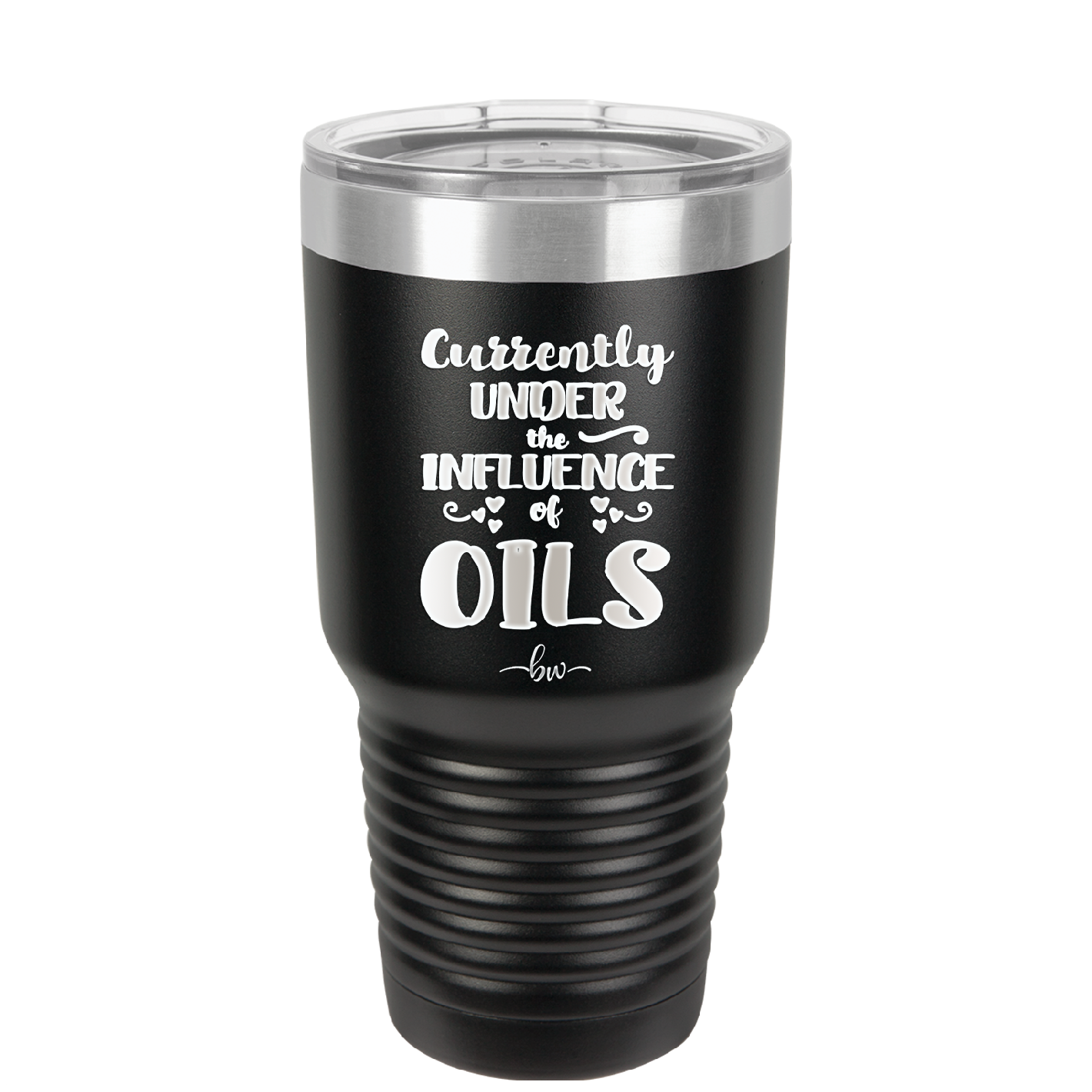 Currently Under the Influence of Oils - Laser Engraved Stainless Steel Drinkware - 1130 -