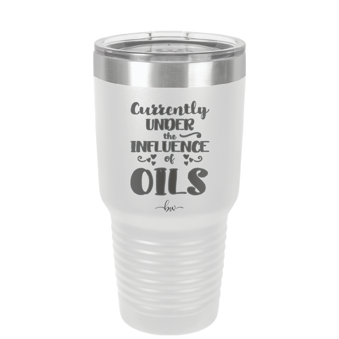 Currently Under the Influence of Oils - Laser Engraved Stainless Steel Drinkware - 1130 -