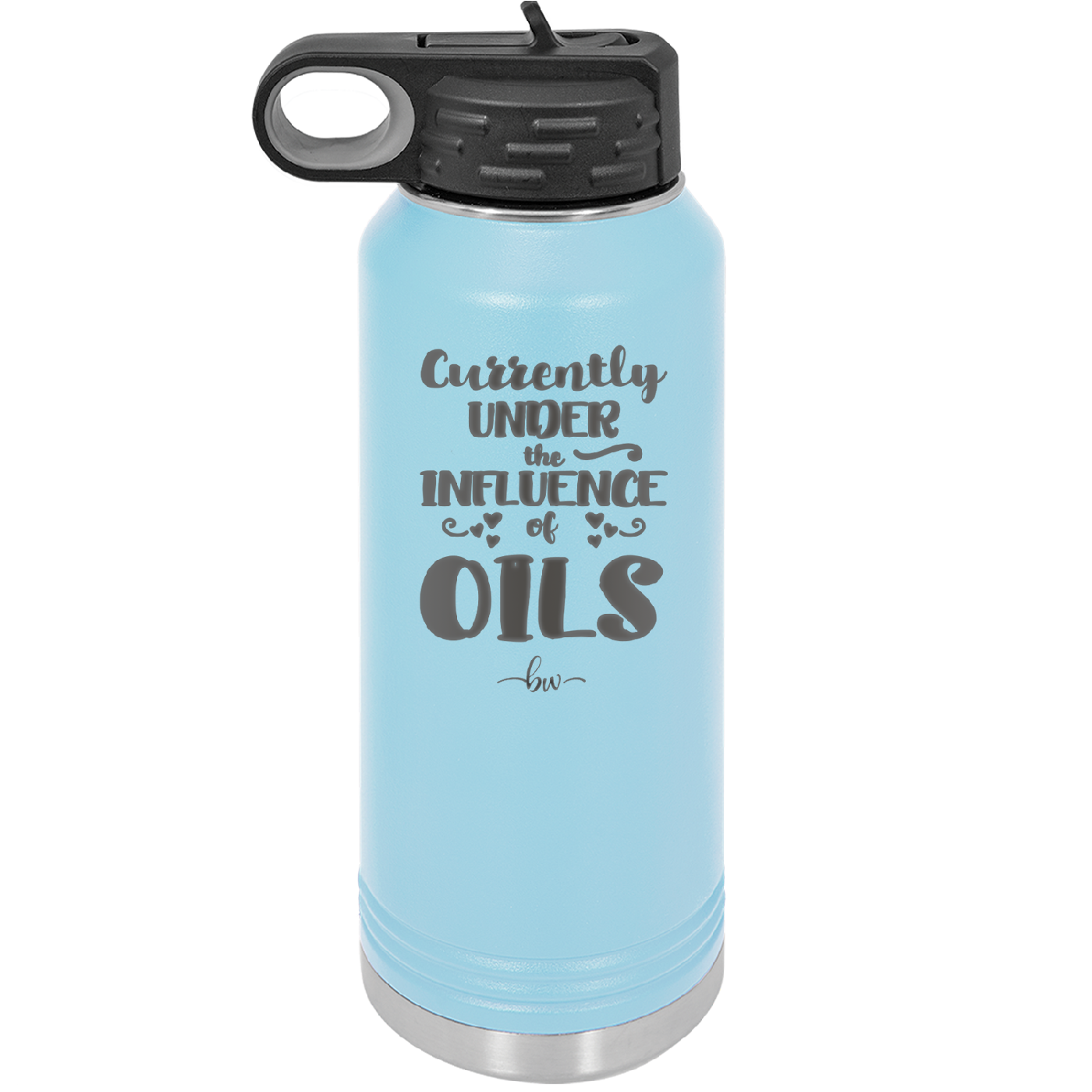 Currently Under the Influence of Oils - Laser Engraved Stainless Steel Drinkware - 1130 -