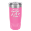 I Run on Essential Oils and Wine - Laser Engraved Stainless Steel Drinkware - 1131 -