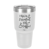 I Run on Essential Oils and Coffee - Laser Engraved Stainless Steel Drinkware - 1134 -