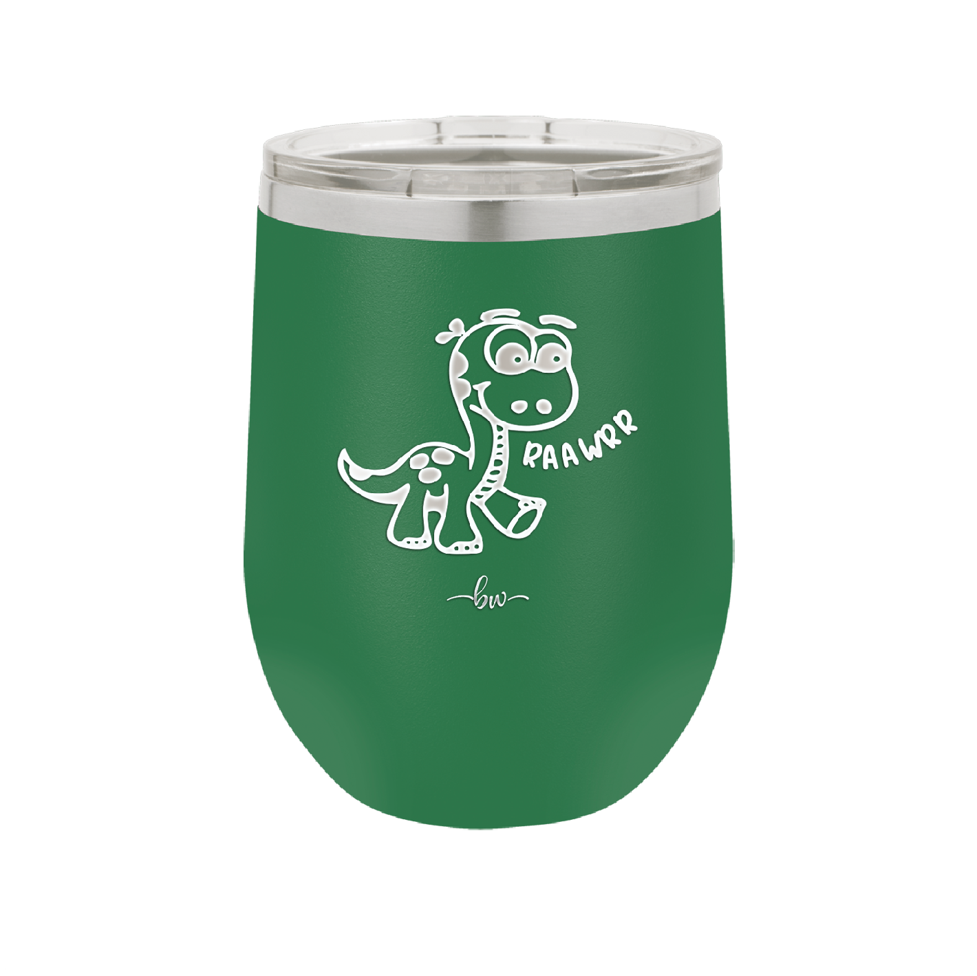 Baby Dinosaur Raawrr - Laser Engraved Stainless Steel Drinkware - 1135 -
