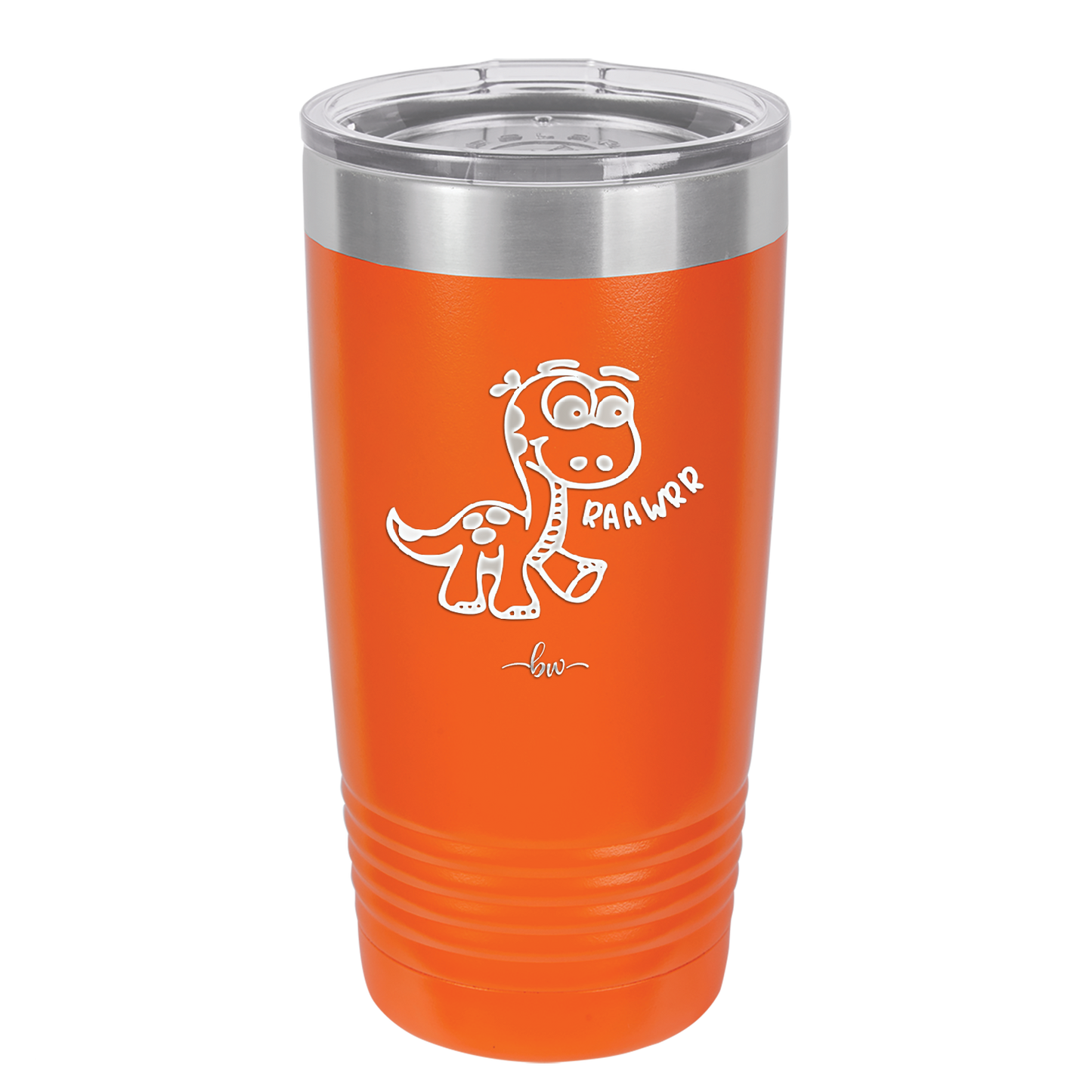Baby Dinosaur Raawrr - Laser Engraved Stainless Steel Drinkware - 1135 -