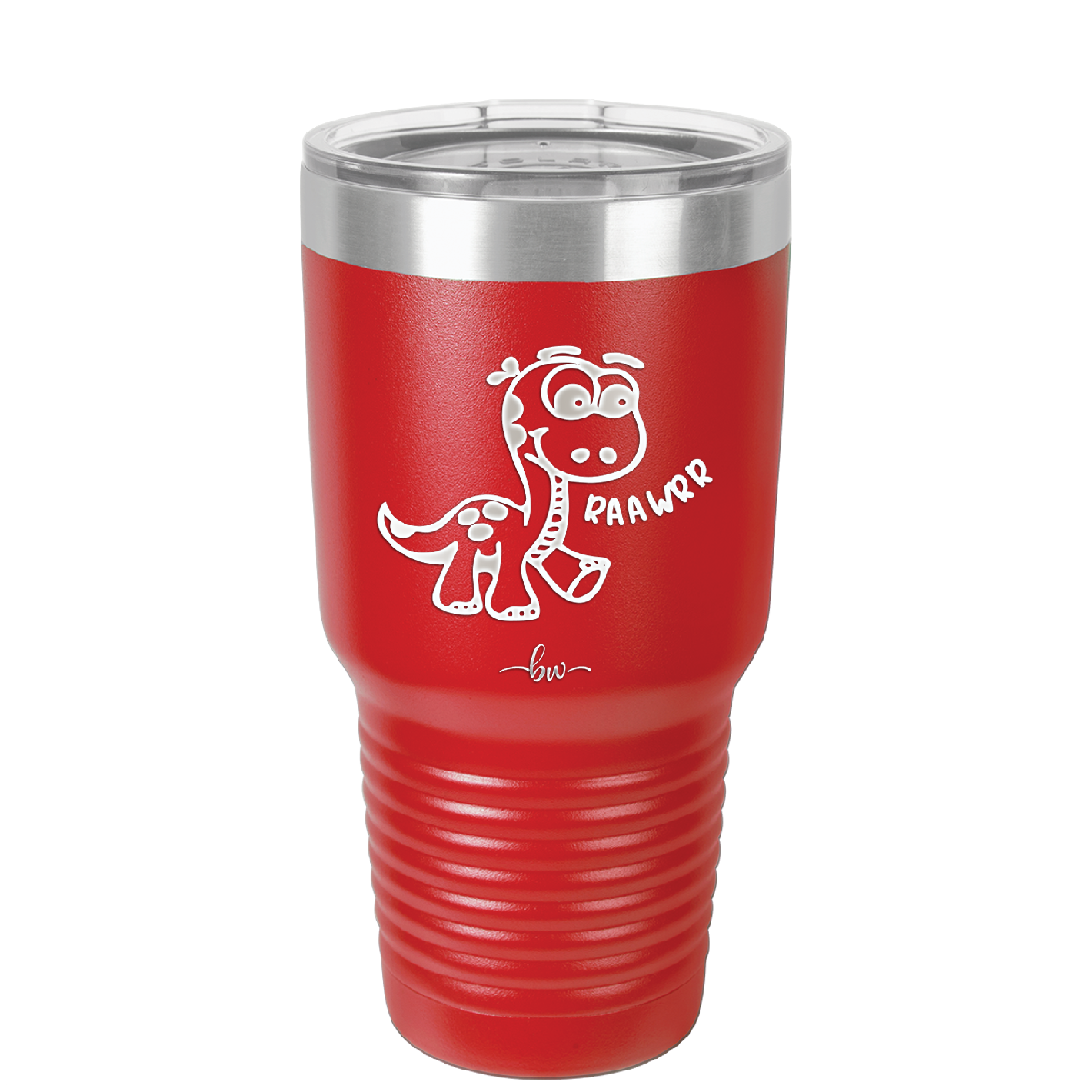 Baby Dinosaur Raawrr - Laser Engraved Stainless Steel Drinkware - 1135 -