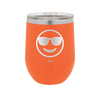 Smile Emoji with Sunglasses - Laser Engraved Stainless Steel Drinkware - 1136 -