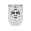 Smile Emoji with Sunglasses - Laser Engraved Stainless Steel Drinkware - 1136 -