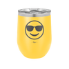 Smile Emoji with Sunglasses - Laser Engraved Stainless Steel Drinkware - 1136 -