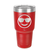 Smile Emoji with Sunglasses - Laser Engraved Stainless Steel Drinkware - 1136 -
