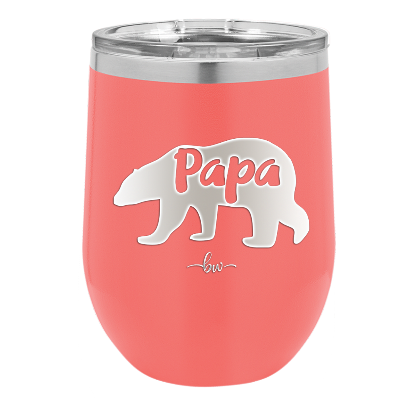 Papa Bear - Laser Engraved Stainless Steel Drinkware - 1140 -