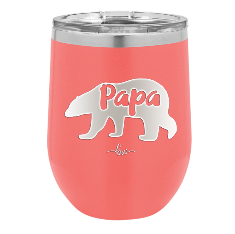 Papa Bear - Laser Engraved Stainless Steel Drinkware - 1140 -