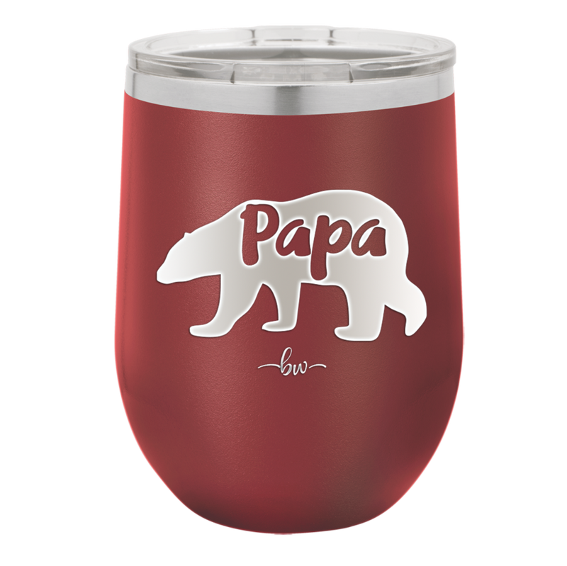 Papa Bear - Laser Engraved Stainless Steel Drinkware - 1140 -