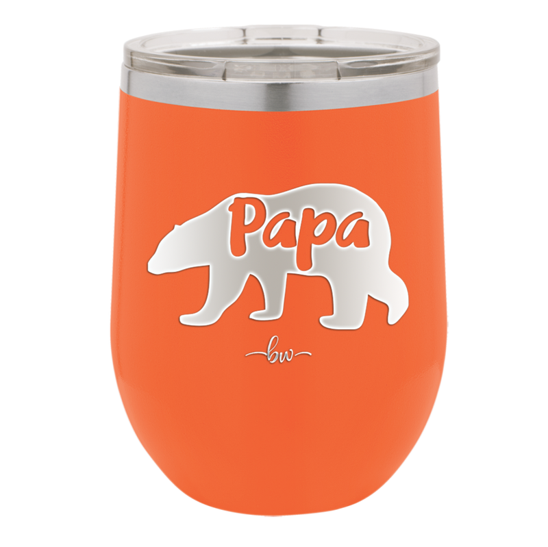 Papa Bear - Laser Engraved Stainless Steel Drinkware - 1140 -