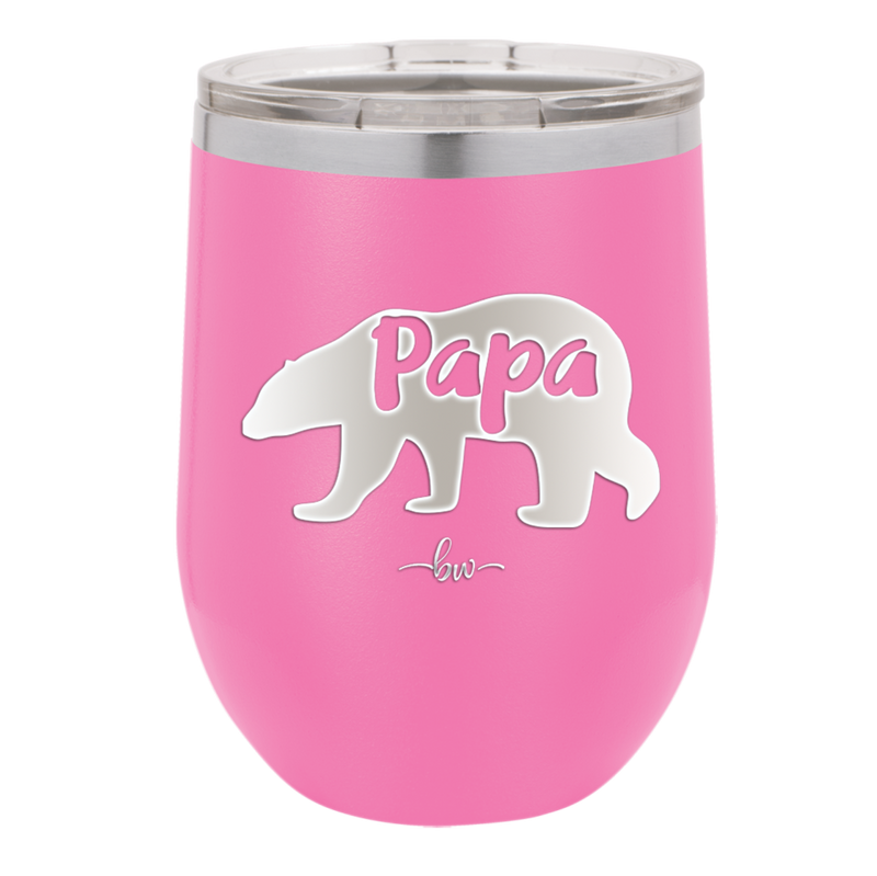 Papa Bear - Laser Engraved Stainless Steel Drinkware - 1140 -