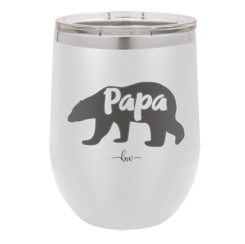 Papa Bear - Laser Engraved Stainless Steel Drinkware - 1140 -