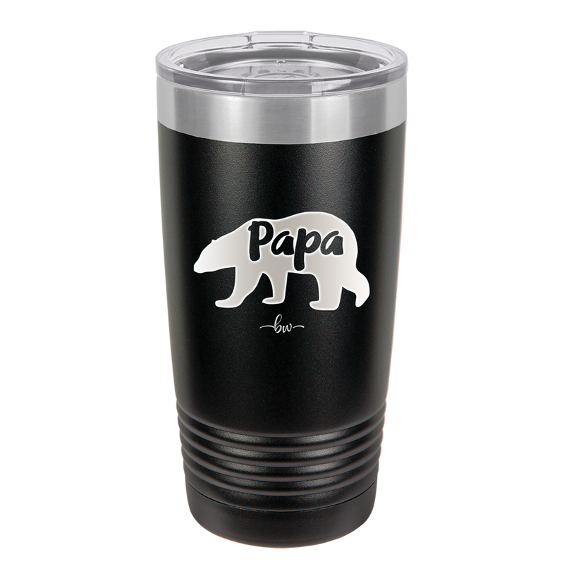 Papa Bear - Laser Engraved Stainless Steel Drinkware - 1140 -