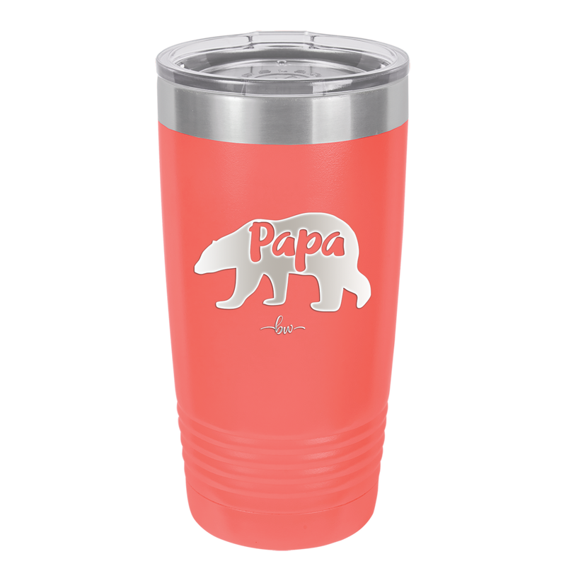 Papa Bear - Laser Engraved Stainless Steel Drinkware - 1140 -