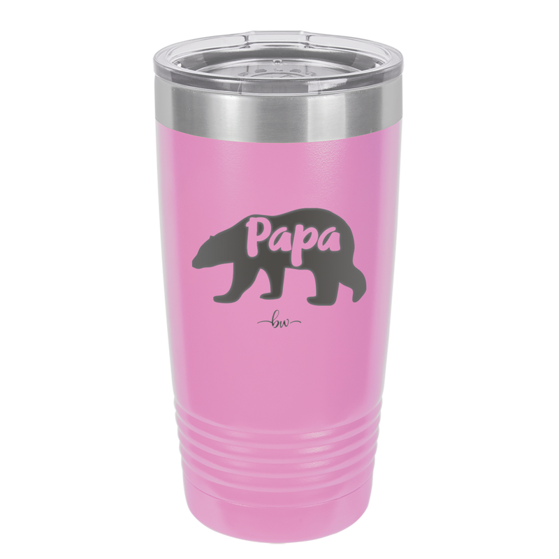 Papa Bear - Laser Engraved Stainless Steel Drinkware - 1140 -