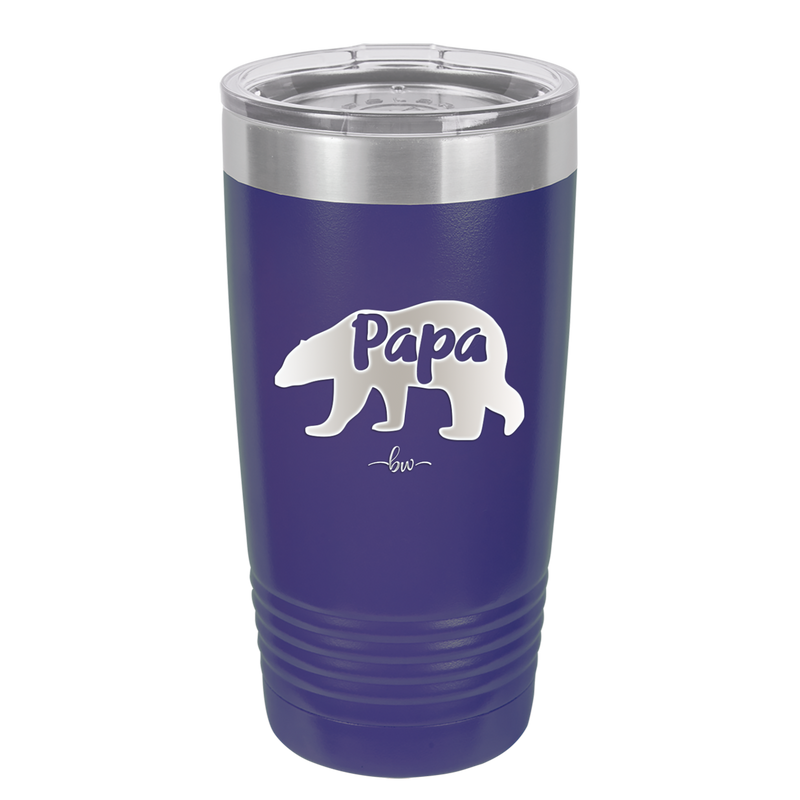 Papa Bear - Laser Engraved Stainless Steel Drinkware - 1140 -