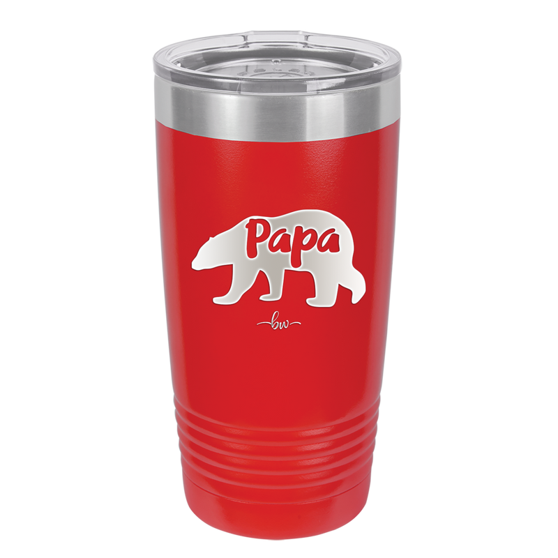 Papa Bear - Laser Engraved Stainless Steel Drinkware - 1140 -