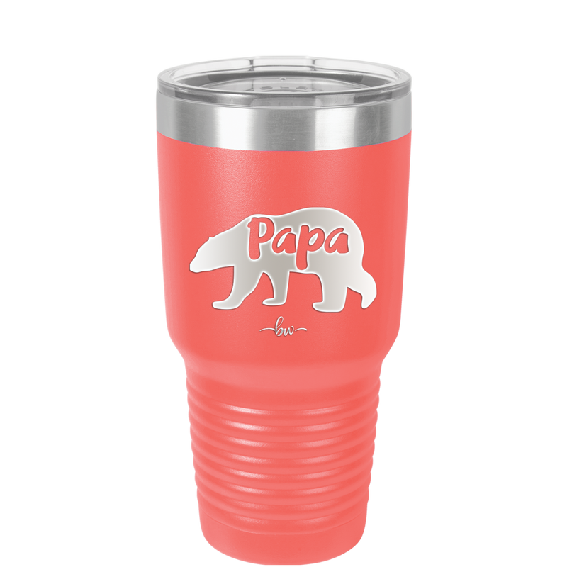 Papa Bear - Laser Engraved Stainless Steel Drinkware - 1140 -
