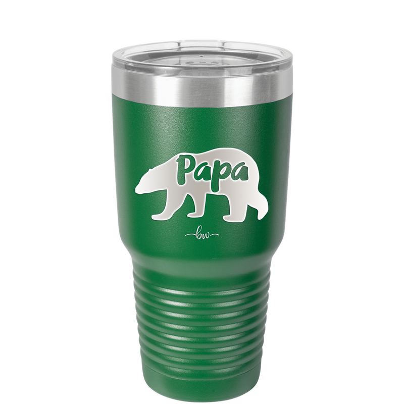 Papa Bear - Laser Engraved Stainless Steel Drinkware - 1140 -