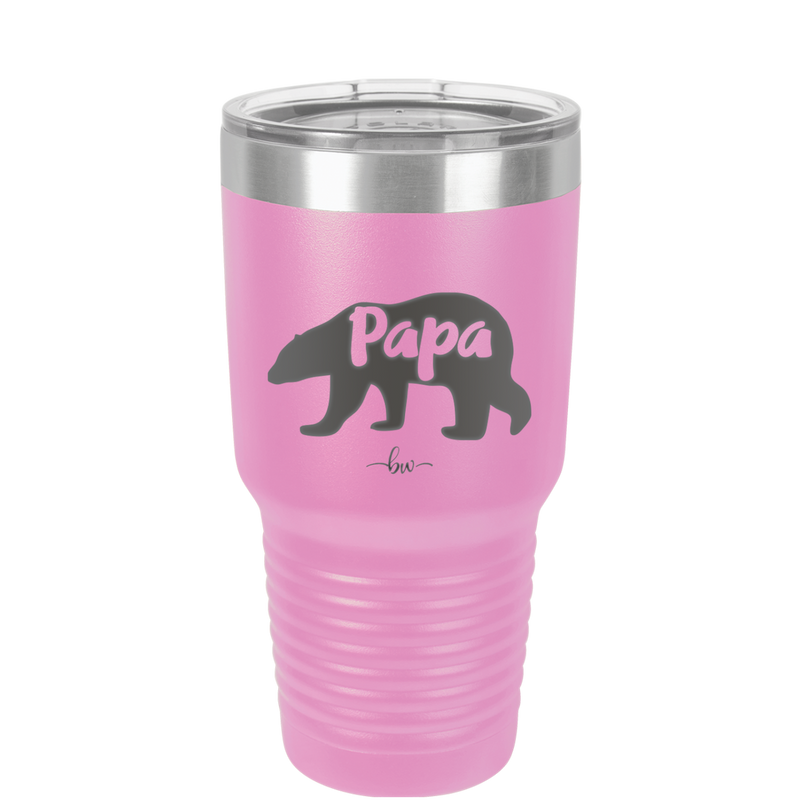 Papa Bear - Laser Engraved Stainless Steel Drinkware - 1140 -